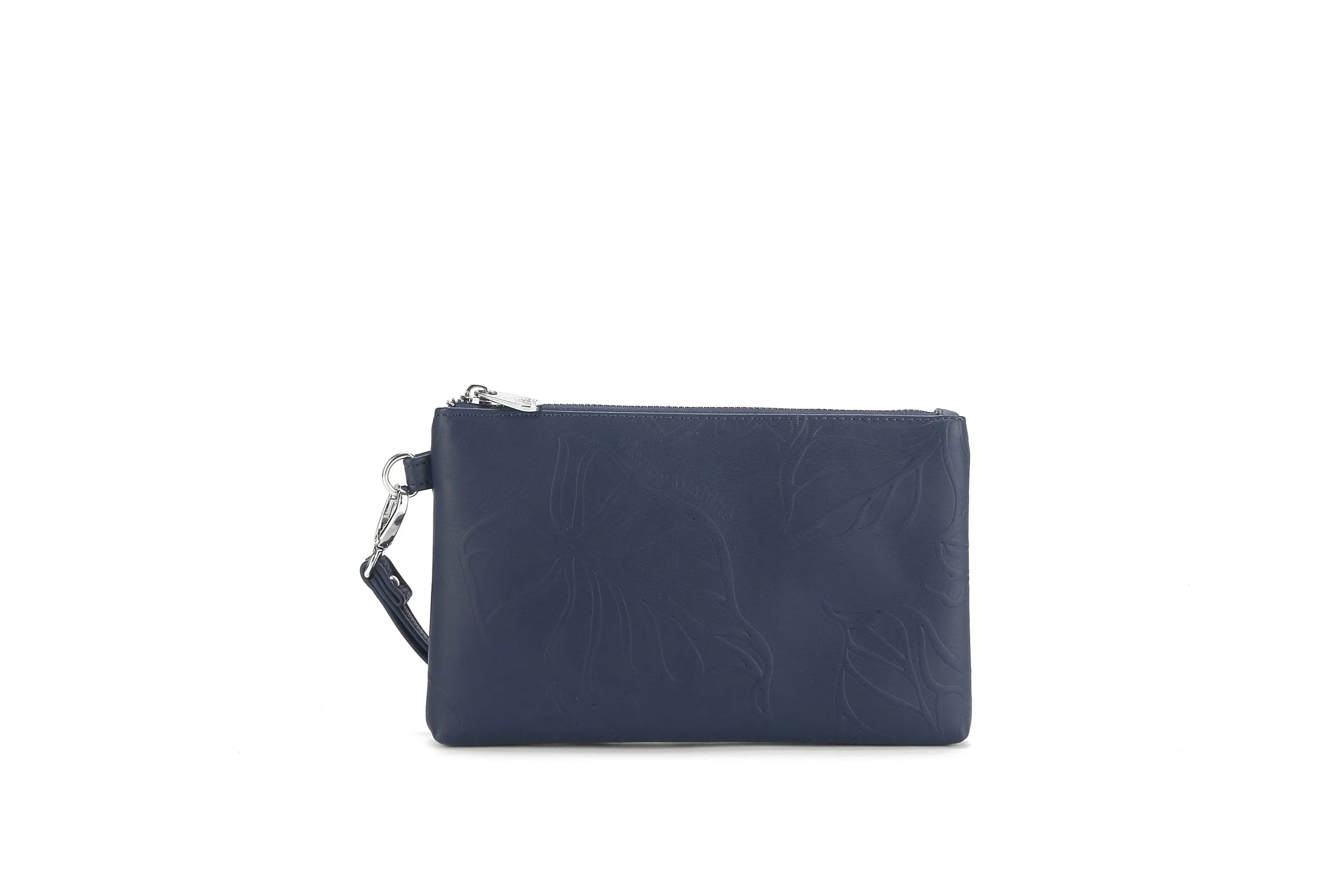 Wristlet Melody Kalo Embossed Navy