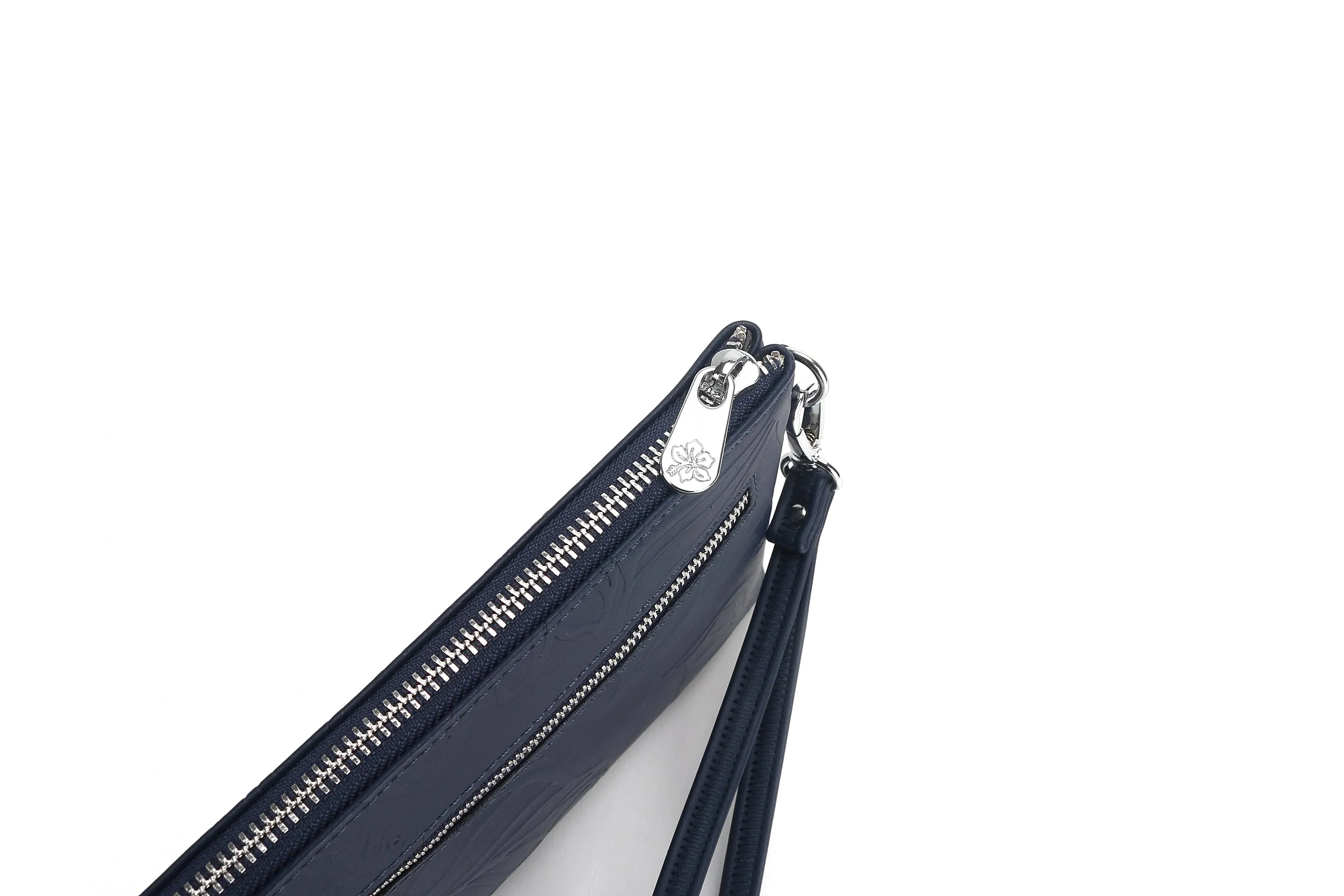 Wristlet Melody Kalo Embossed Navy