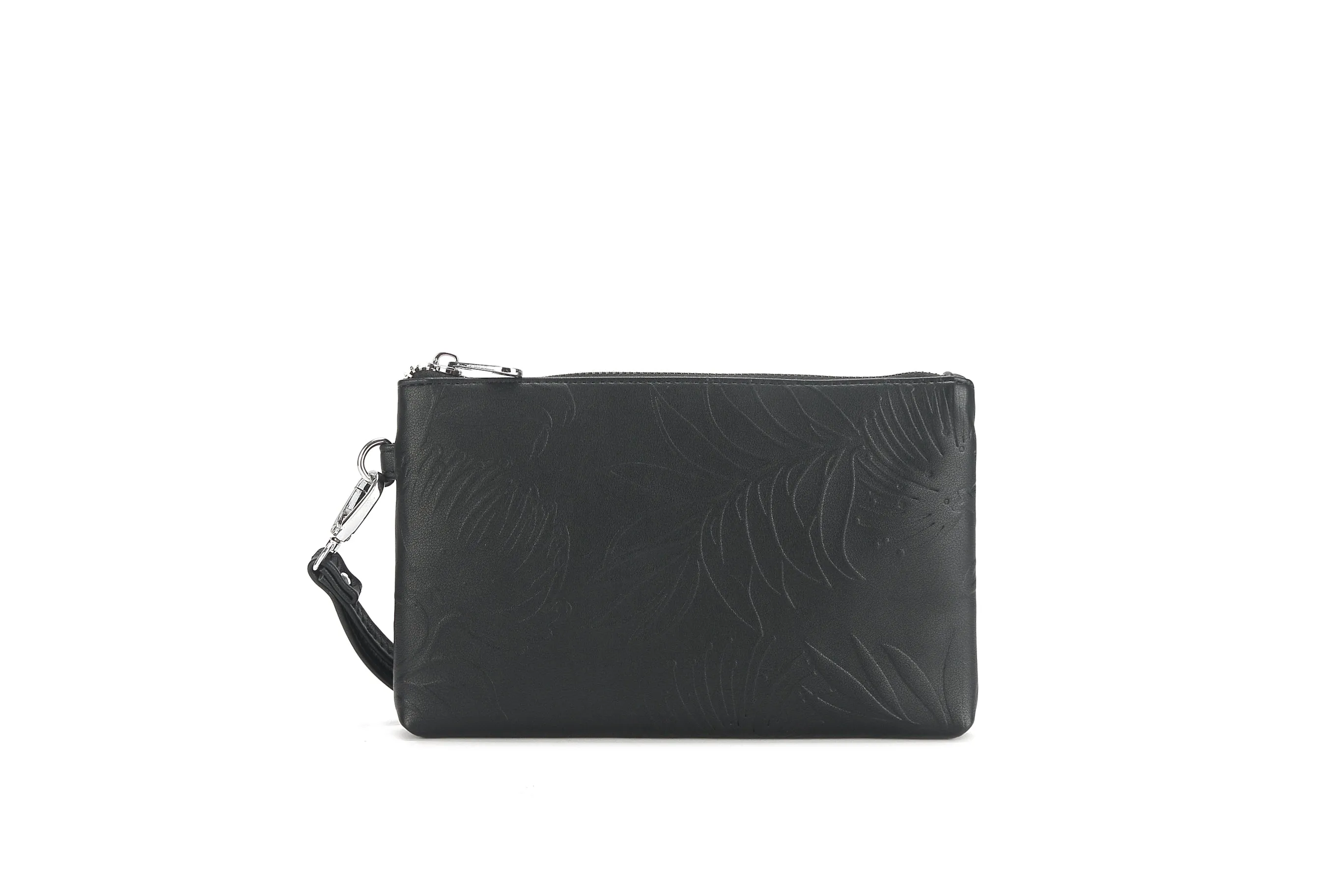 Wristlet Melody Lehua Embossed Black