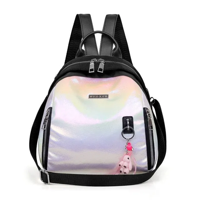 YIZHONG Nylon Multifunction Mini Backpack for Women Small Travel Backpack Purse Female School Bags for Teenage Girls Mochila