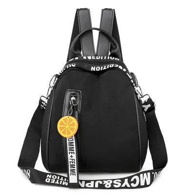 YIZHONG Nylon Multifunction Mini Backpack for Women Small Travel Backpack Purse Female School Bags for Teenage Girls Mochila